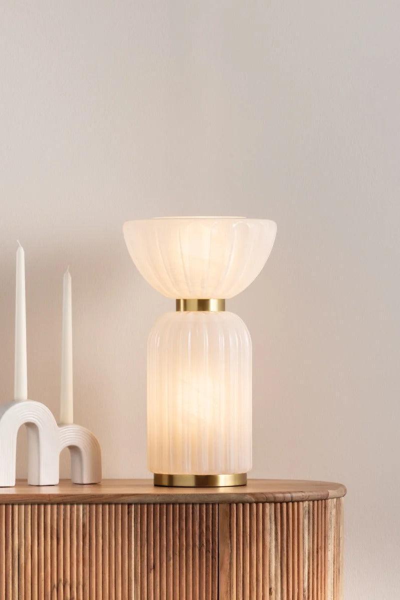 Cordelia by Mitzi: A Dimmable Table Lamp with Cloud Glass Charm