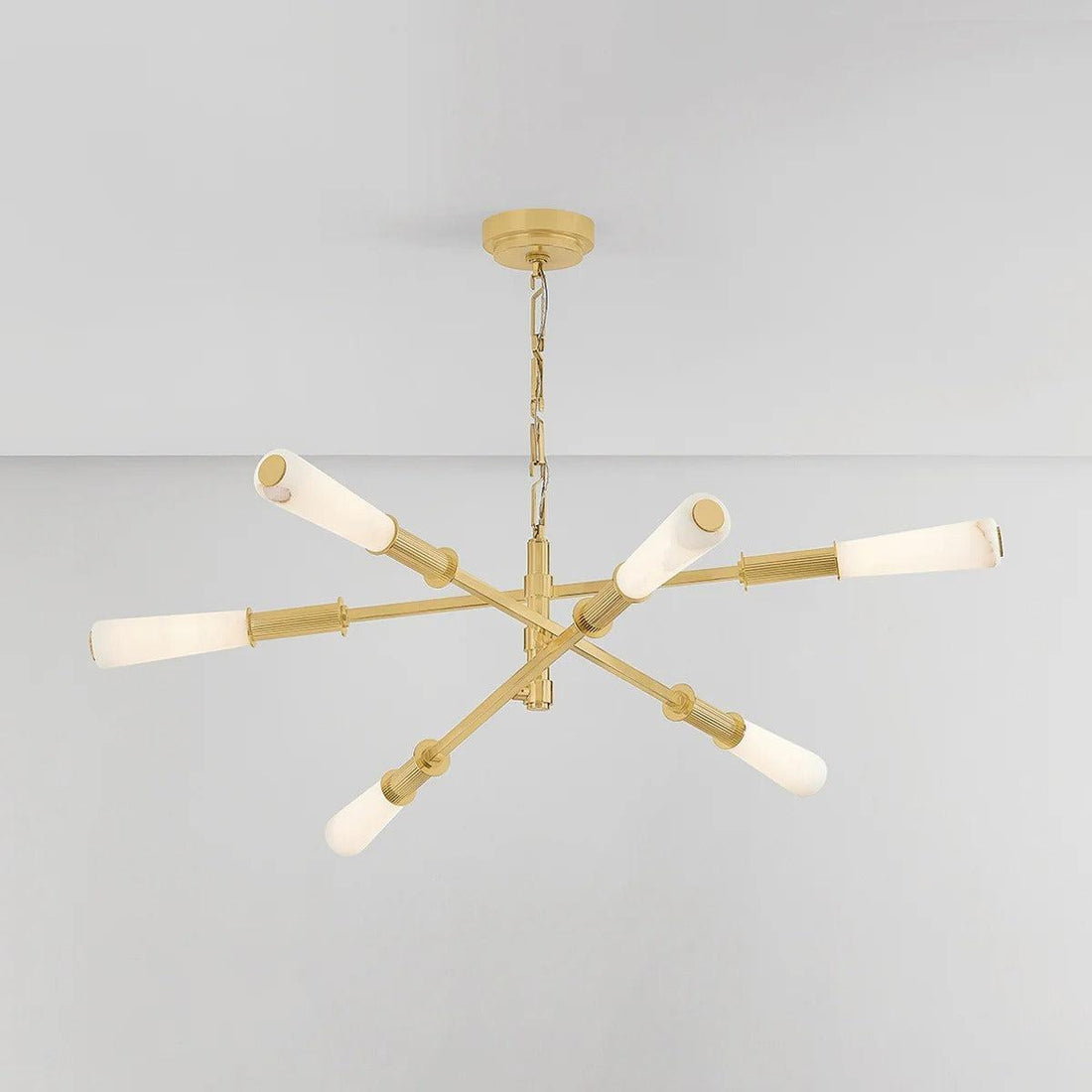 Dashiell 48-Inch Chandelier by Corbett Lighting – Elegant LED Design in Vintage Polished Brass