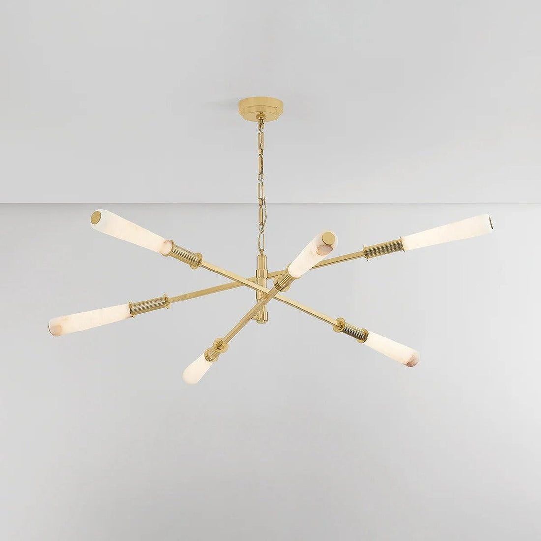 Dashiell Large Chandelier by Corbett Lighting – A Statement of Elegance in Vintage Polished Brass