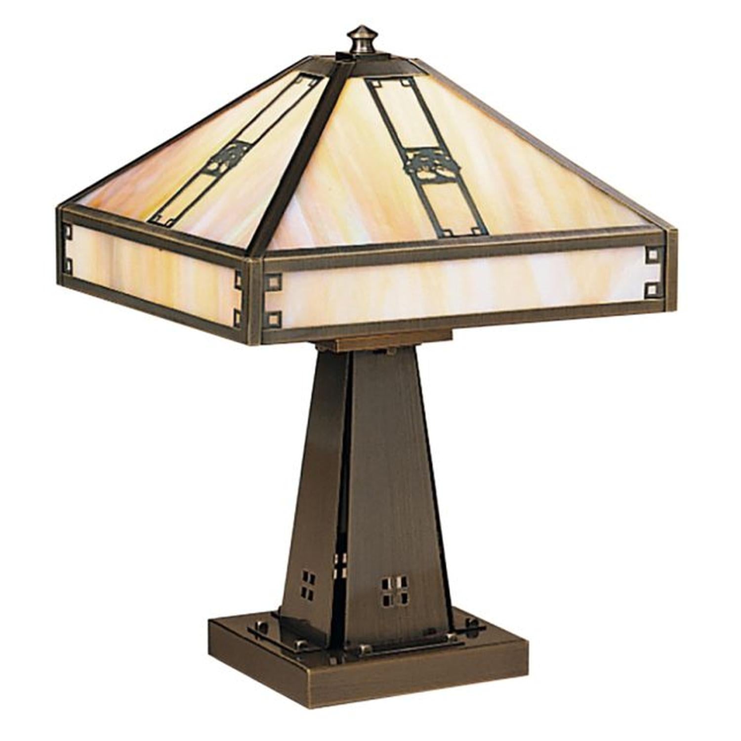 Arroyo Craftsman table lamps collection showcasing handcrafted designs rooted in the Arts and Crafts tradition, perfect for desks, side tables, and bedside lighting