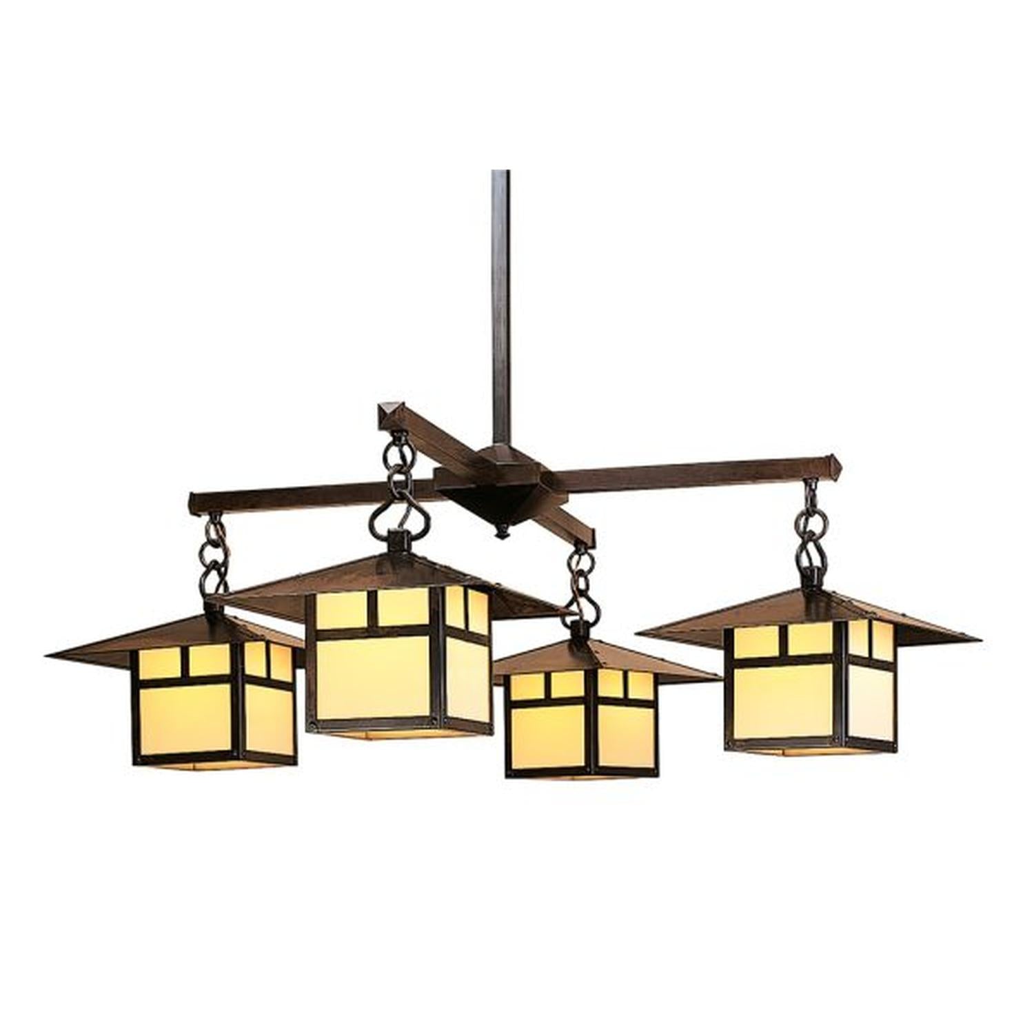 Arroyo Craftsman chandeliers collection featuring handcrafted fixtures with timeless American Arts and Crafts design, ideal for dining rooms, foyers, and living spaces