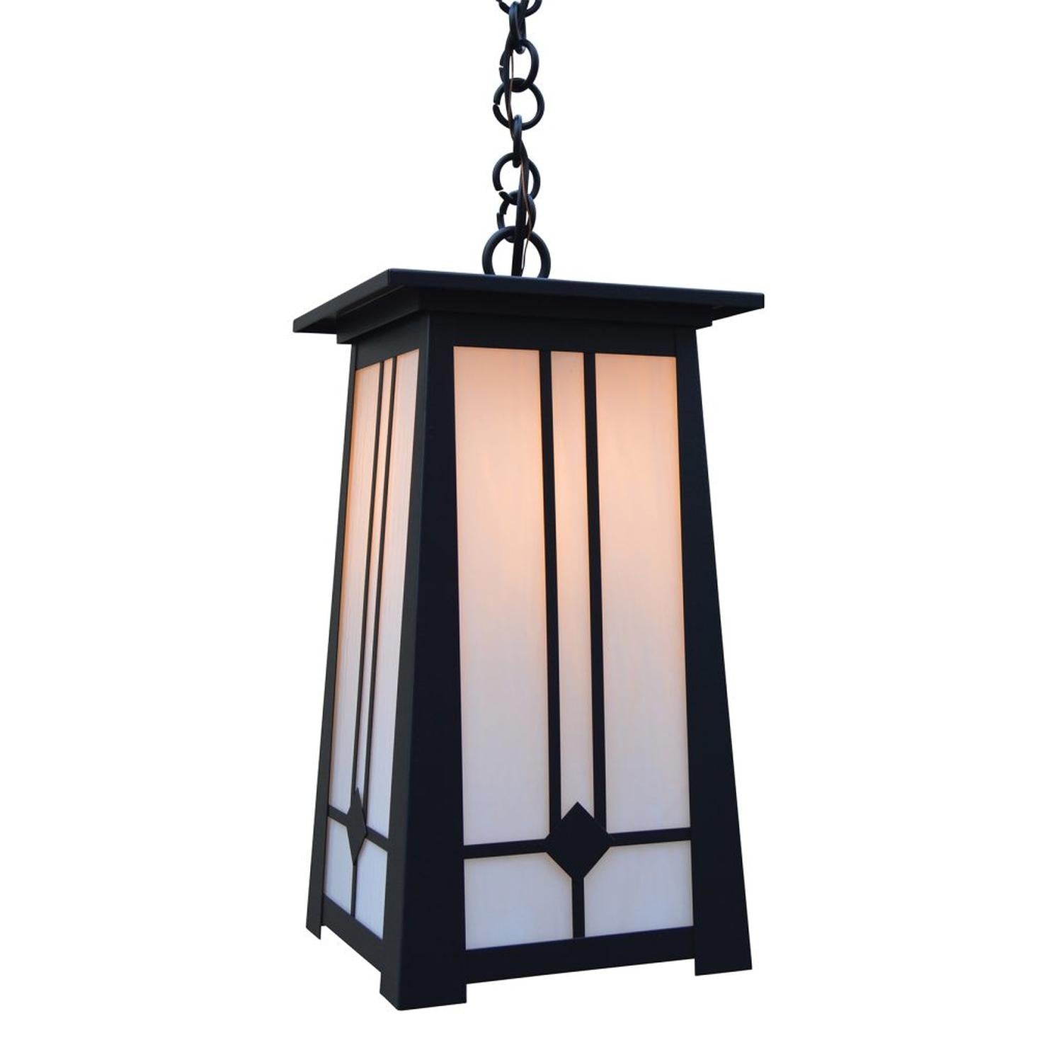 Arroyo Craftsman outdoor pendant lights collection showcasing hanging lanterns and fixtures inspired by the Arts and Crafts tradition, ideal for covered porches and outdoor dining spaces