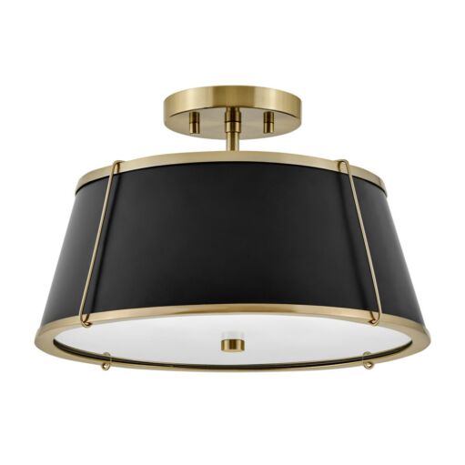 Hinkley Lighting semi-flush mount lights designed for bedrooms, kitchens, and hallways.