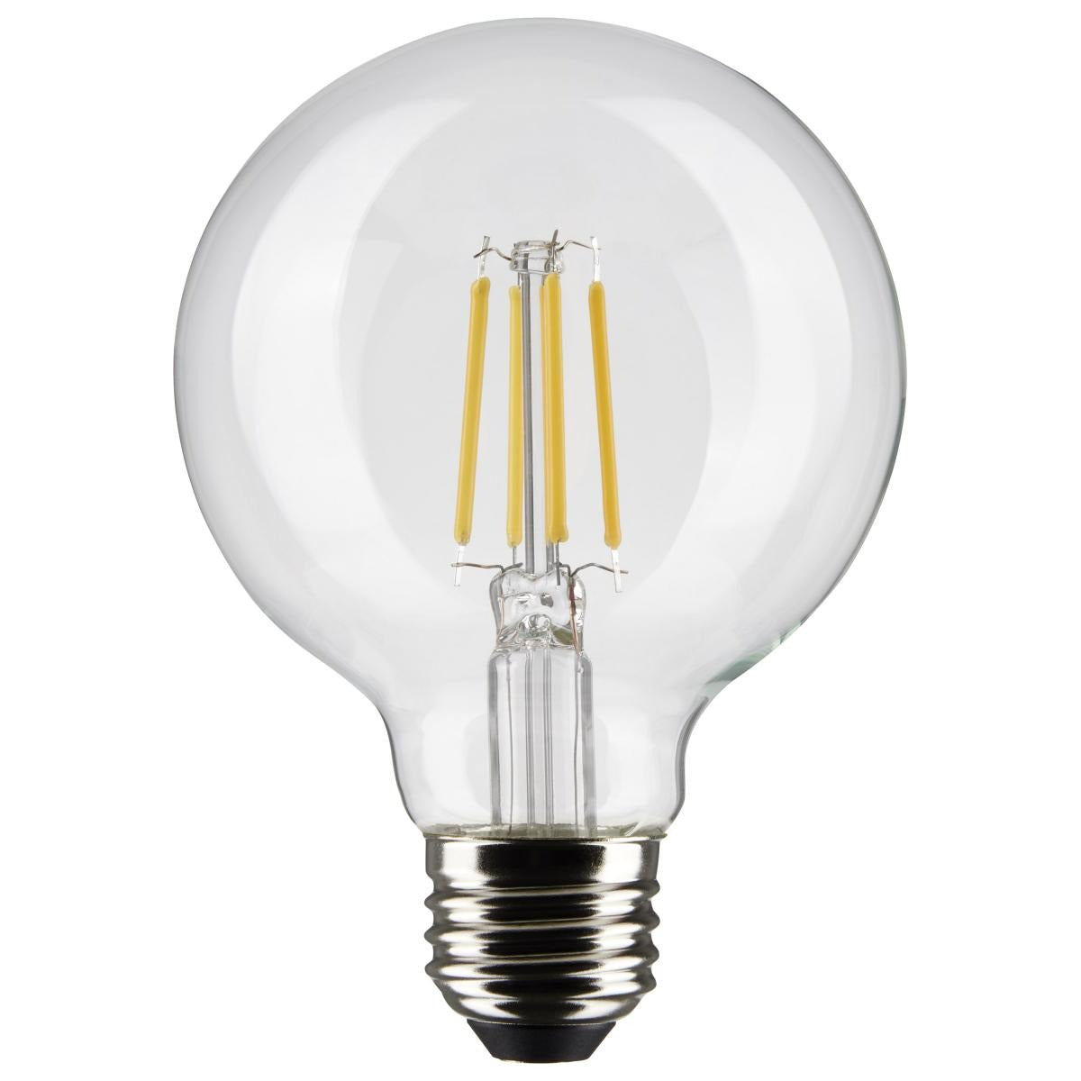 G25 LED bulbs collection featuring large globe-style bulbs designed for vanity, decorative, and ambient lighting