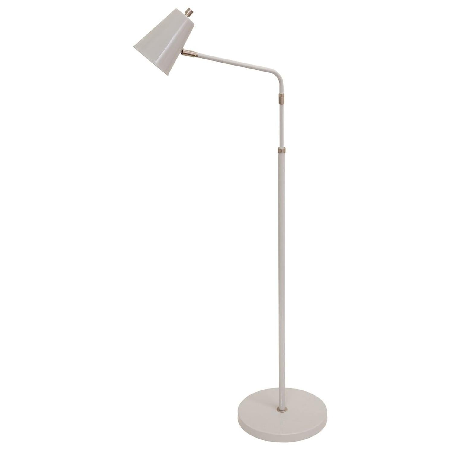 Grey and pewter floor lamps collection featuring graphite and gunmetal finishes with low-glare diffusers for relaxed reading
