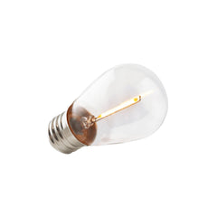 1W LED Filament S14 Bulb 55 Lumens Dimmable 2700K E26 Base 120V Energy Efficient Retro Design