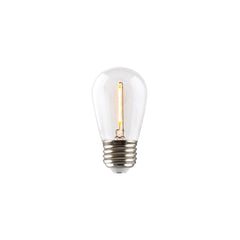 1W LED Filament S14 Bulb 55 Lumens Dimmable 2700K E26 Base 120V Energy Efficient Retro Design
