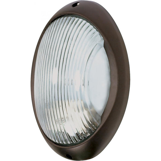 1 Light - 11'' Large Oval Bulkhead - Architectural Bronze Finish - Satco 60-527