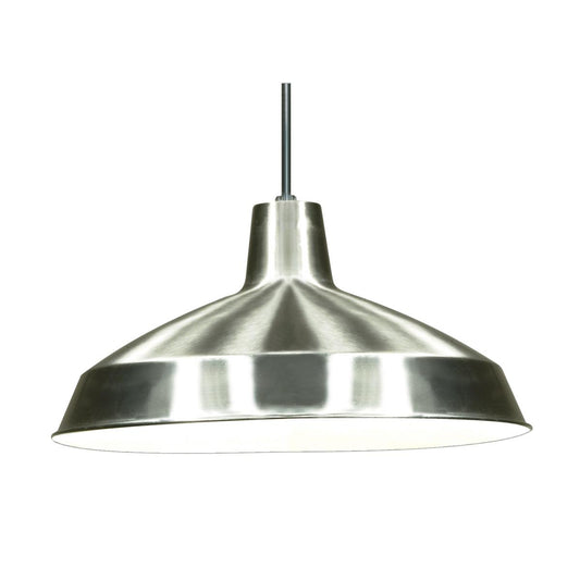 1 Light - 16" Pendant with Warehouse Shade - Brushed Nickel Finish - Satco SF76-661