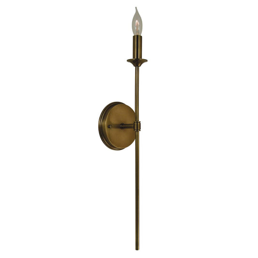 1-Light Antique Brass Chandler Sconce - 4691 AB by Framburg