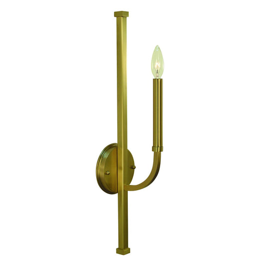 1-Light Brushed Brass Manhattan Bath Sconce - 5871 BR by Framburg