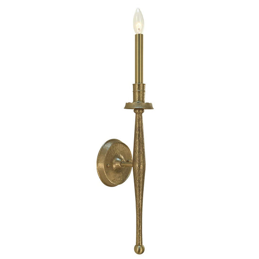1-Light Brushed Brass Matera Bath Sconce - 5781 BR by Framburg