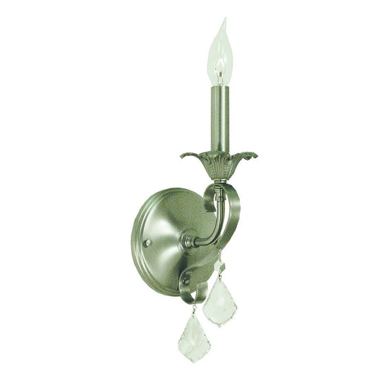1-Light Brushed Nickel Liebestraum Sconce - 2971 BN by Framburg
