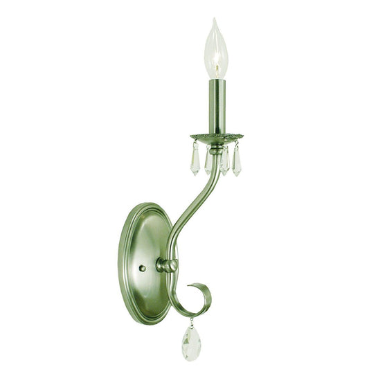 1-Light Brushed Nickel Liebestraum Sconce - 2991 BN by Framburg