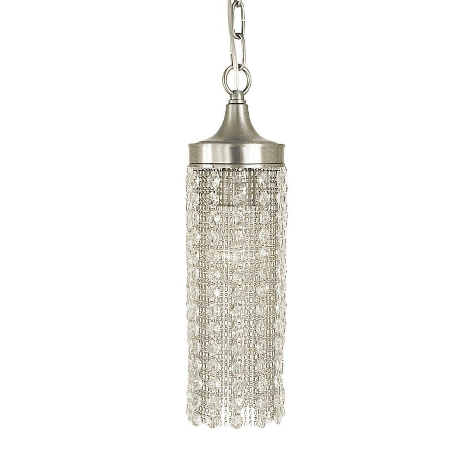1-Light Brushed Nickel Penelope Pendant - 2951 BN by Framburg