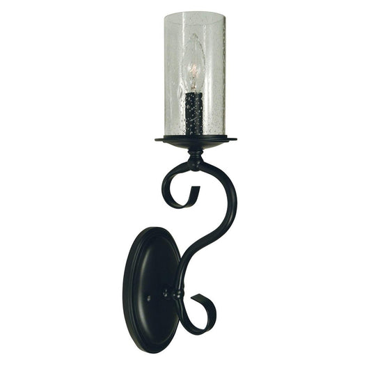 1-Light Ilsa Sconce - 5021 MBLACK by Framburg