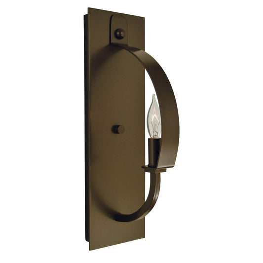 1-Light Mahogany Bronze Luna Sconce - 4721 MB by Framburg