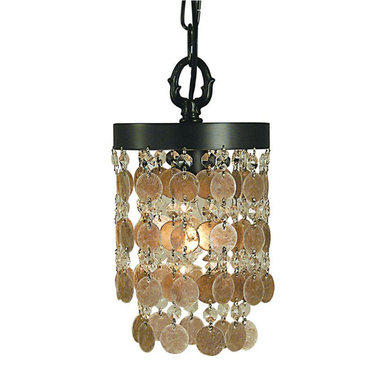 1-Light Mahogany Bronze Naomi Pendant - 2480 MB by Framburg