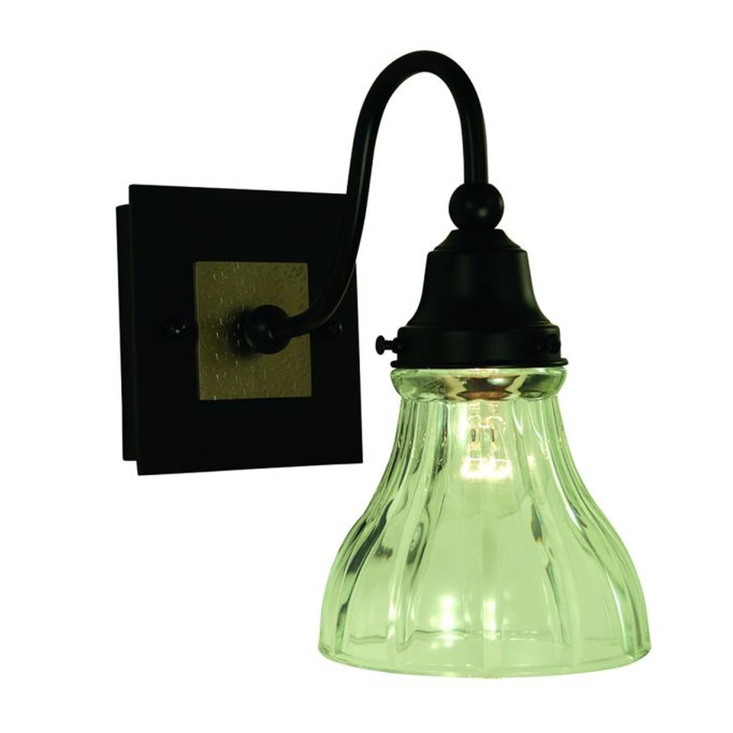 1-Light Matte Black/Brushed Nickel Accent Sconce - 5611 MBLACK/BN by Framburg