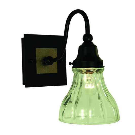 1-Light Matte Black/Brushed Nickel Accent Sconce - 5611 MBLACK/BN by Framburg