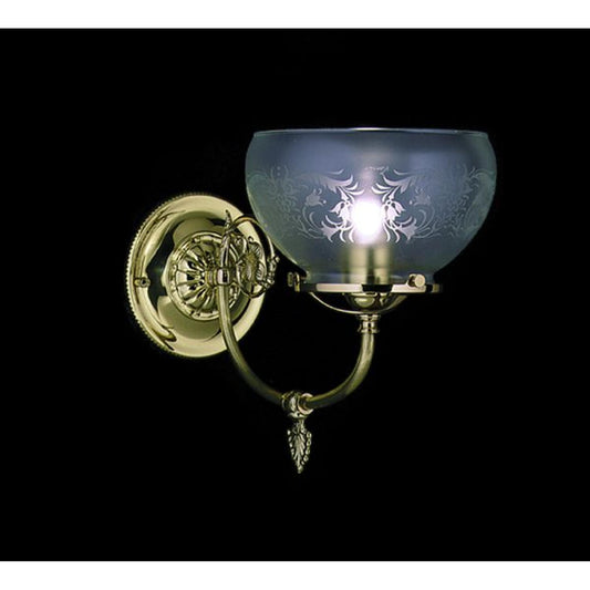 1-Light Polished Brass Chancery Sconce - 7521 PB by Framburg