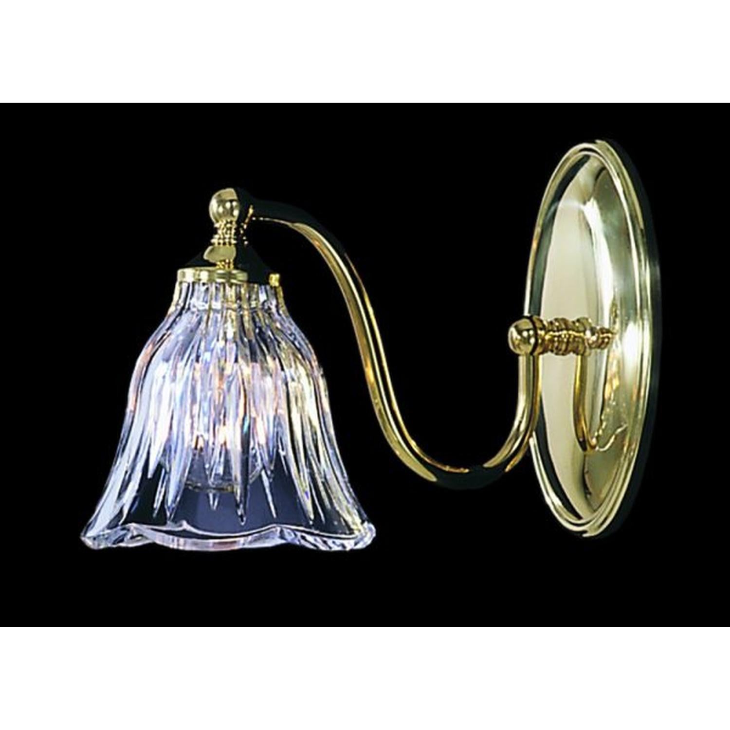 1-Light Polished Brass Geneva Sconce - 8171 PB by Framburg