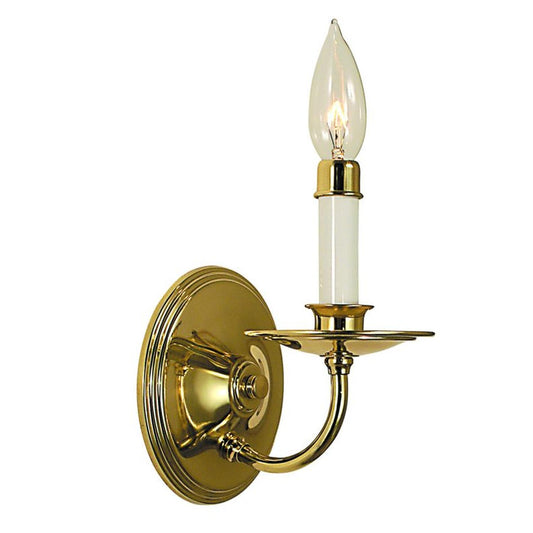 1-Light Polished Brass Jamestown Sconce - 2521 PB by Framburg