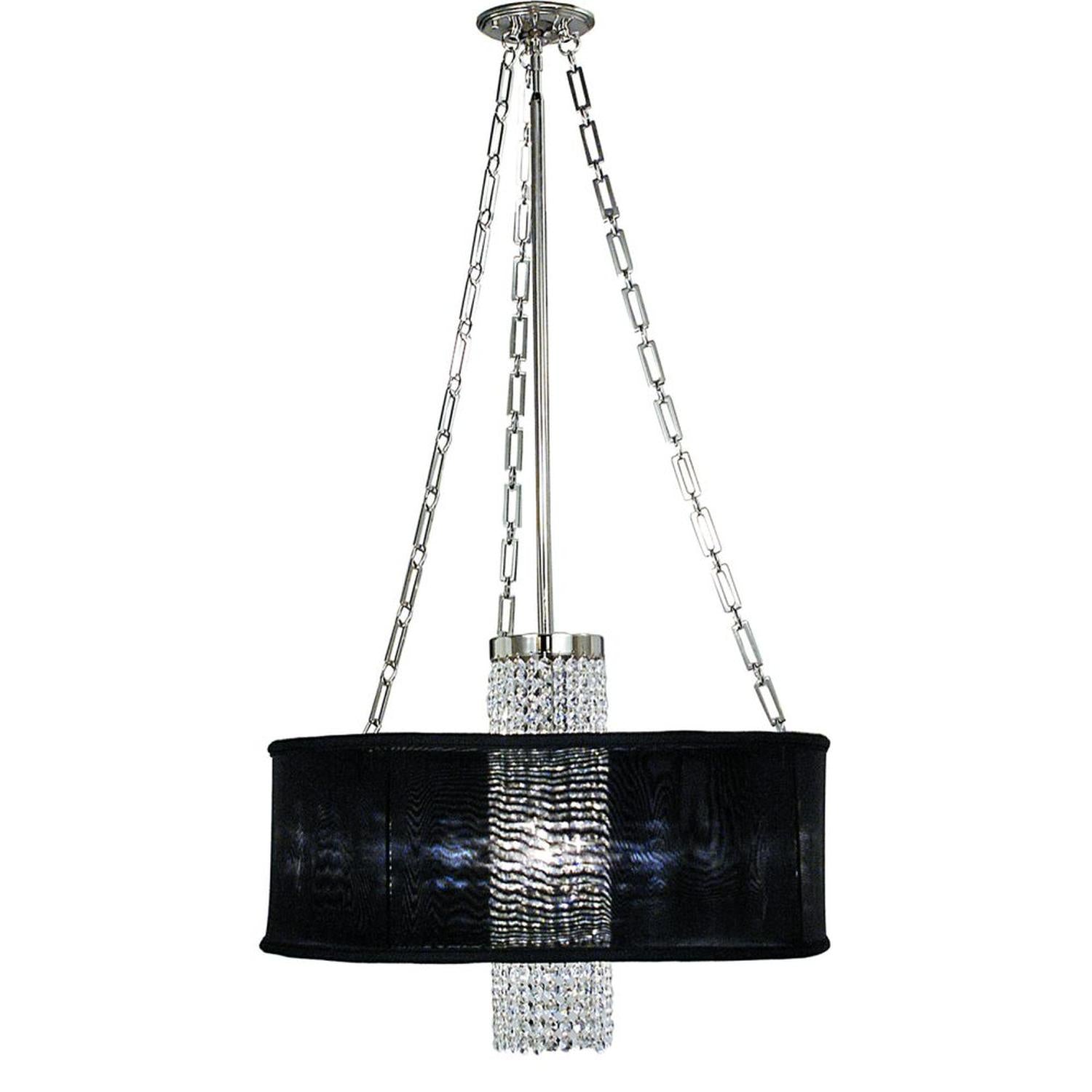 1-Light Polished Silver Angelique Dining Chandelier - 1955 PS/SWH by Framburg
