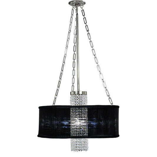 1-Light Polished Silver Angelique Dining Chandelier - 1955 PS/SWH by Framburg