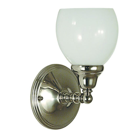 1-Light Polished Silver Sheraton Sconce - 2427 PS by Framburg
