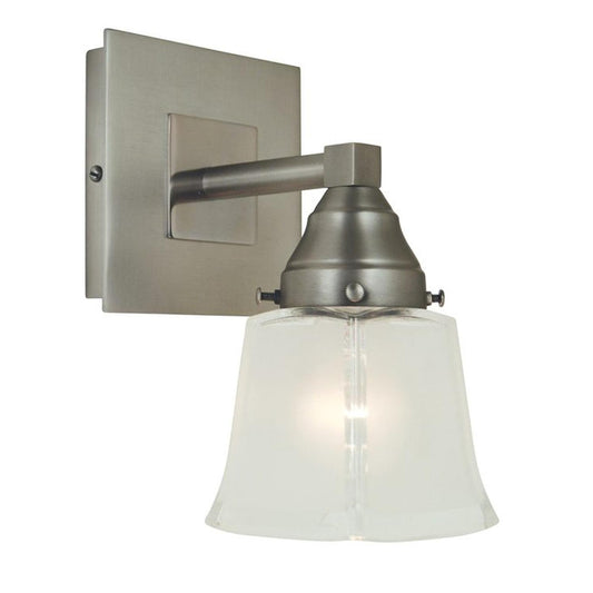 1-Light Satin Pewter/Polished Nickel Mercer Sconce - 4771 SP/PN by Framburg