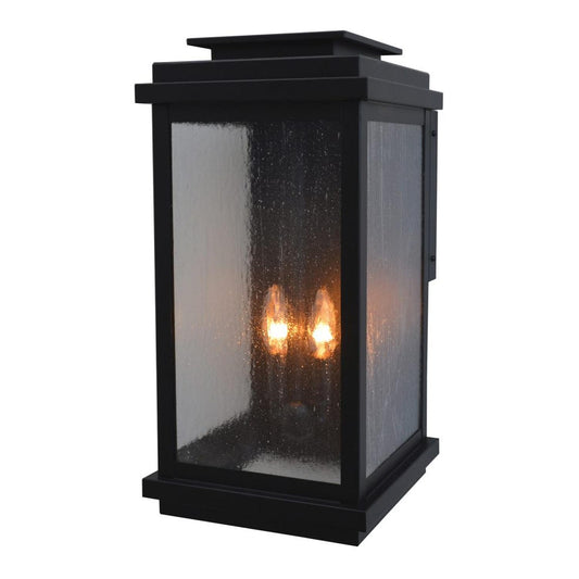 10″ Bournemouth Wall Mount - BOW-10CS-BK - Satin Black by Arroyo Craftsman