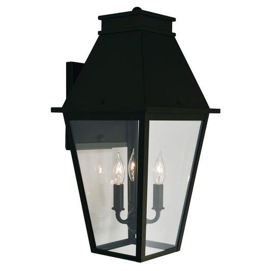 10″ Croydon Wall Mount - CRB-10CLR-BK - Satin Black by Arroyo Craftsman