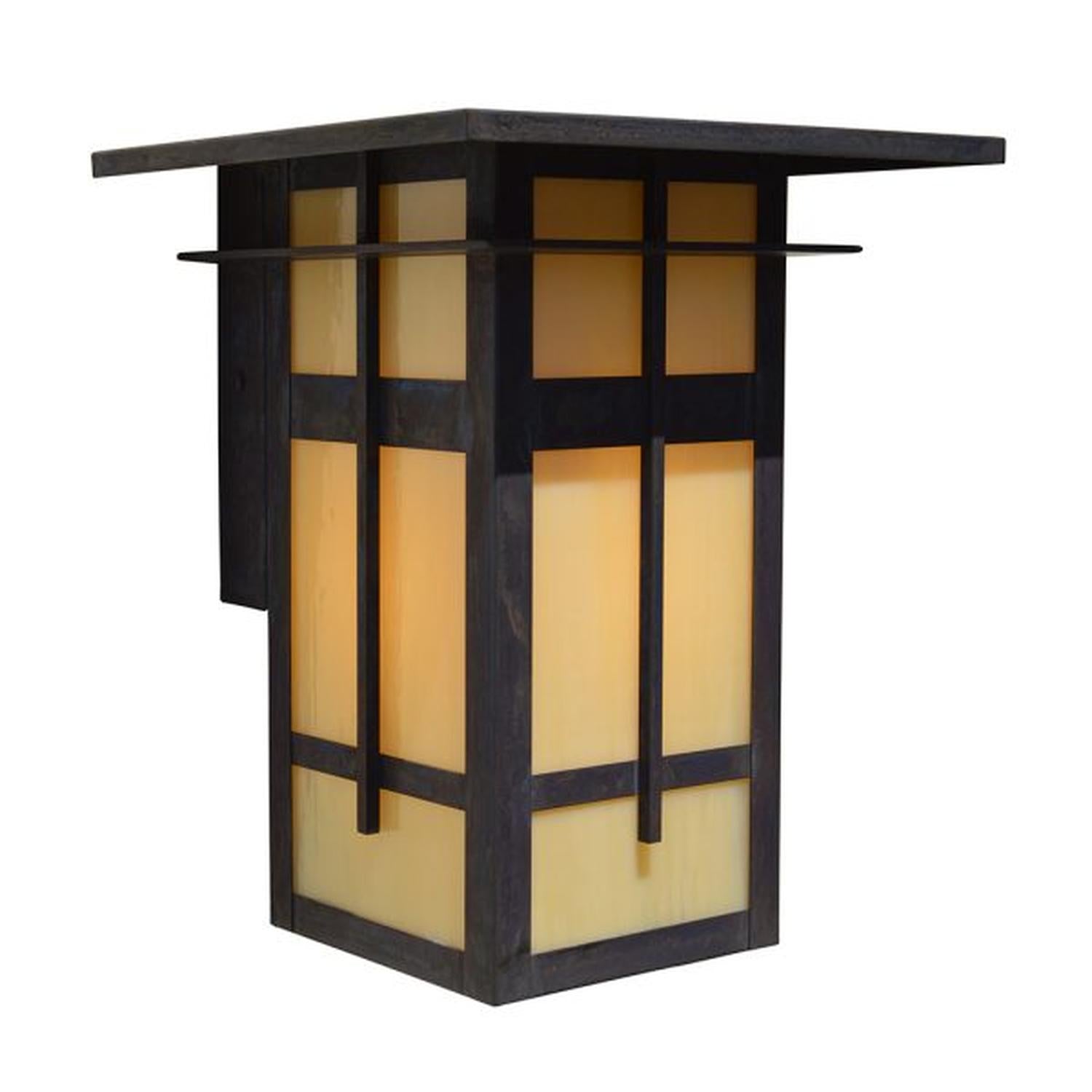 10″ Finsbury Flush Wall Mount - FIW-10TN-MB - Mission Brown by Arroyo Craftsman