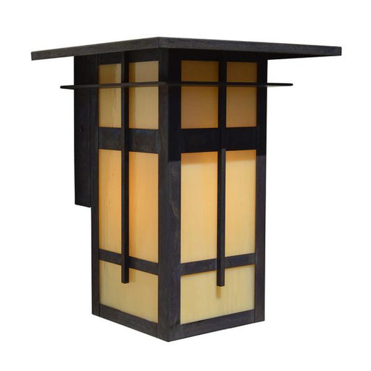 10″ Finsbury Flush Wall Mount - FIW-10TN-MB - Mission Brown by Arroyo Craftsman