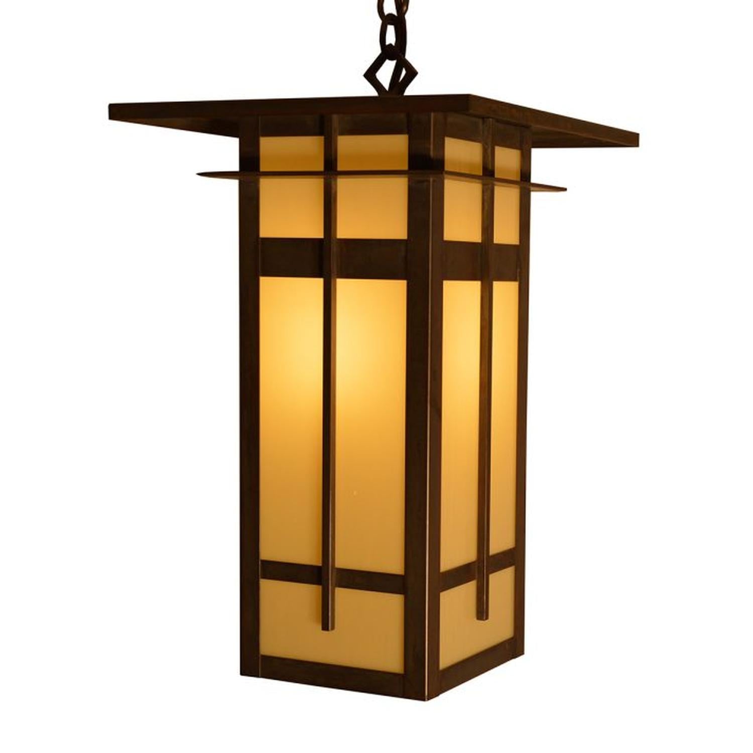 10″ Finsbury Long Body Pendant - FIH-10LTN-MB - Mission Brown by Arroyo Craftsman