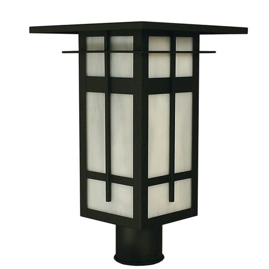 10″ Finsbury Post Mount - FIP-10WO-BK - Satin Black by Arroyo Craftsman