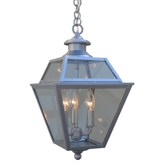 10″ Inverness Pendant With Glass Roof - INH-10GRCLR-P - Pewter by Arroyo Craftsman