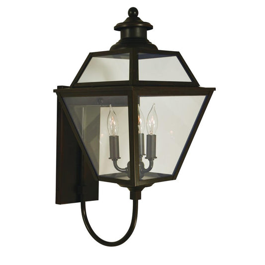 10″ Inverness Wall Mount With Glass Roof - INB-10GRCLR-BZ - Bronze by Arroyo Craftsman