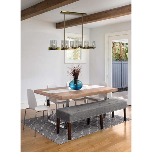 10-Light Antique Brass Lexi Chandelier - 3062 AB by Framburg