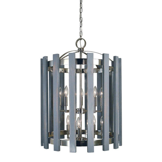 10-Light Polished Nickel Arcadia Dining Chandelier - 5120 PN by Framburg