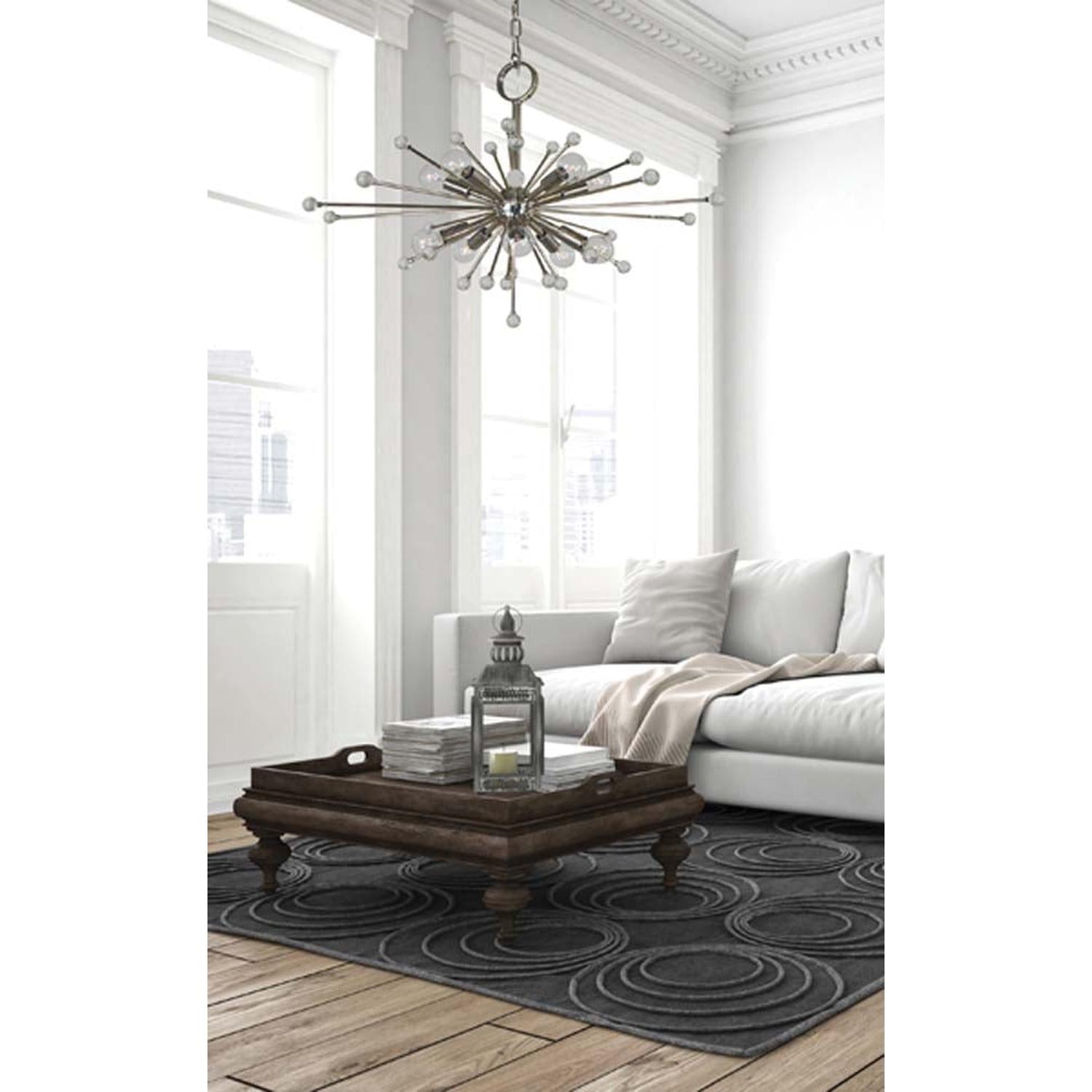 10-Light Polished Nickel Supernova Chandelier - 3085 PN by Framburg