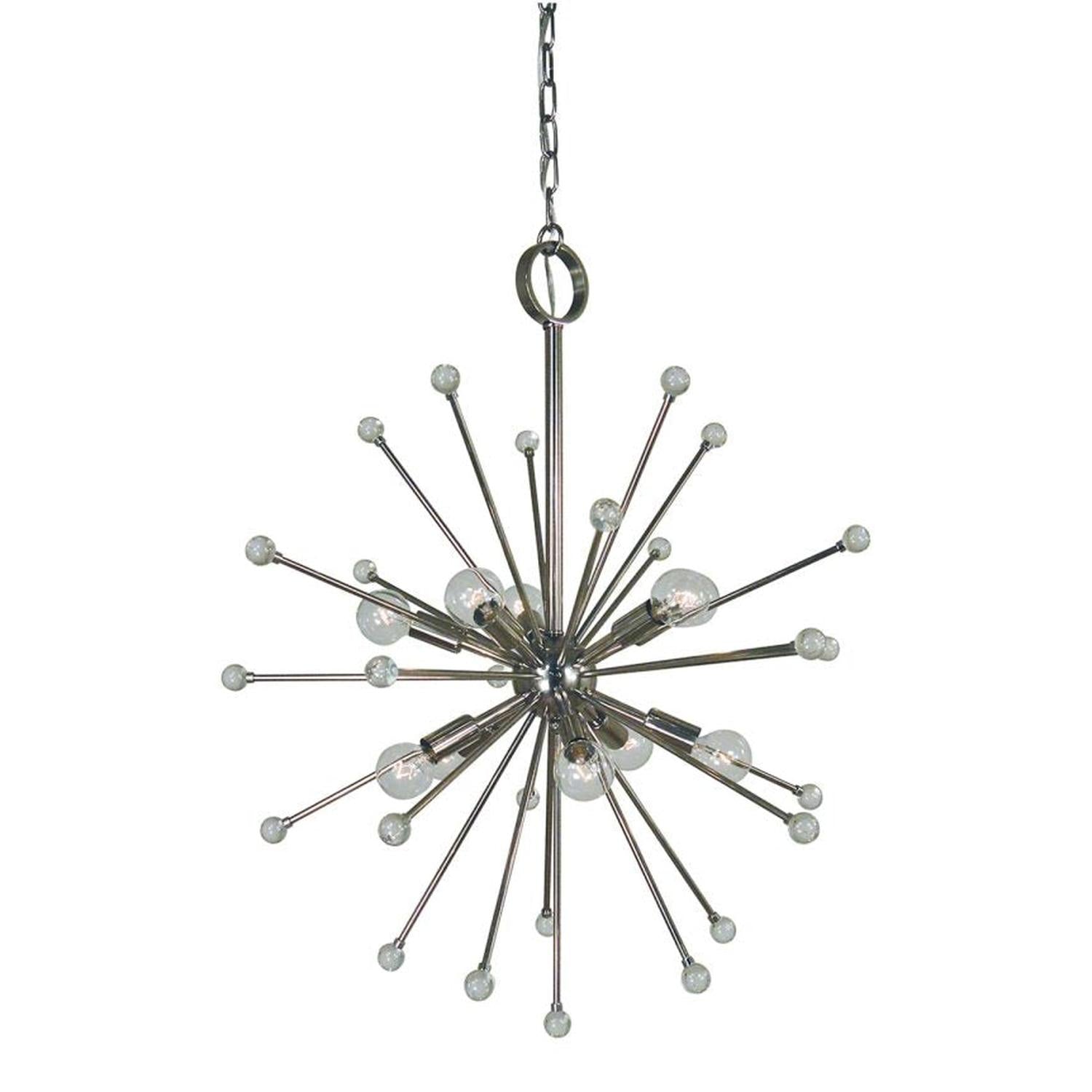 10-Light Polished Nickel Supernova Chandelier - 3088 PN by Framburg