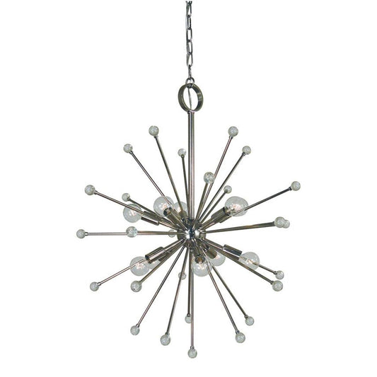 10-Light Polished Nickel Supernova Chandelier - 3088 PN by Framburg