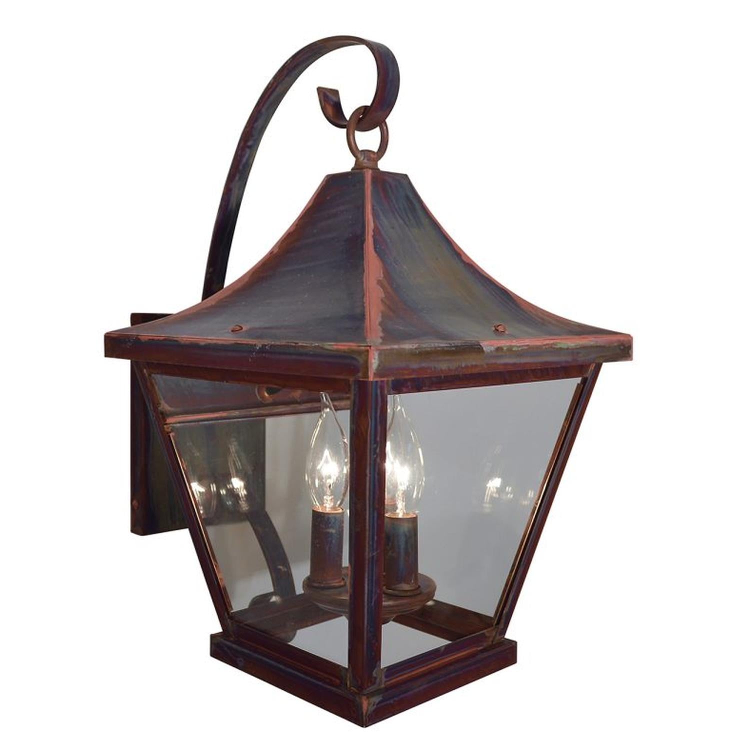 10″ Nantes Wall Mount - NAB-10CLR-RC - Raw Copper by Arroyo Craftsman