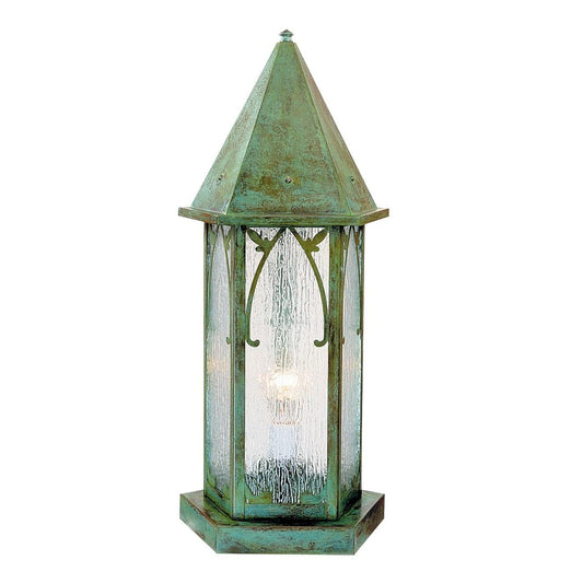 10″ Saint George Column Mount - SGC-10RM-VP - Verdigris Patina by Arroyo Craftsman