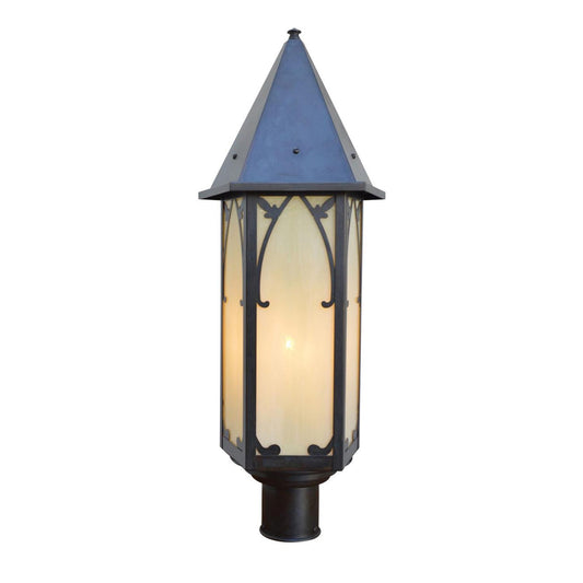 10″ Saint George Post Mount - SGP-10OF-BZ - Bronze by Arroyo Craftsman