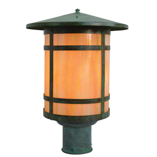 11″ Berkeley Long Body Post Mount - BP-11LGW-VP - Verdigris Patina by Arroyo Craftsman