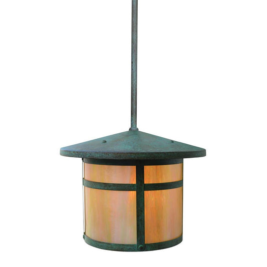 11″ Berkeley Stem Hung Pendant - BSH-11GW-VP - Verdigris Patina by Arroyo Craftsman