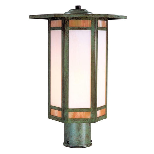 11″ Etoile Post Mount - ETP-11GWC-VP - Verdigris Patina by Arroyo Craftsman